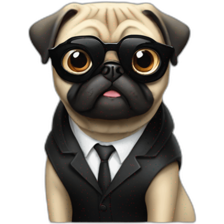 men in black frank the pug emoji