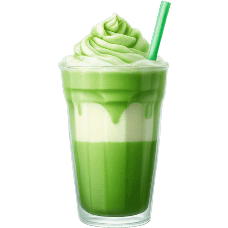 Iced Matcha Latte emoji