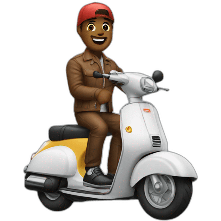 Tyson on scooter emoji