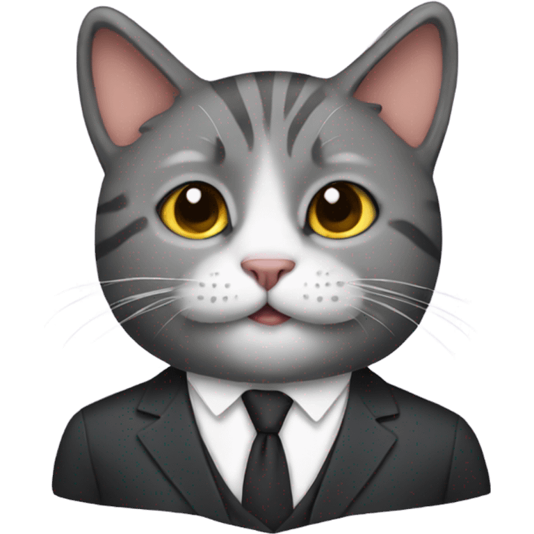 cat wearing a suit  emoji