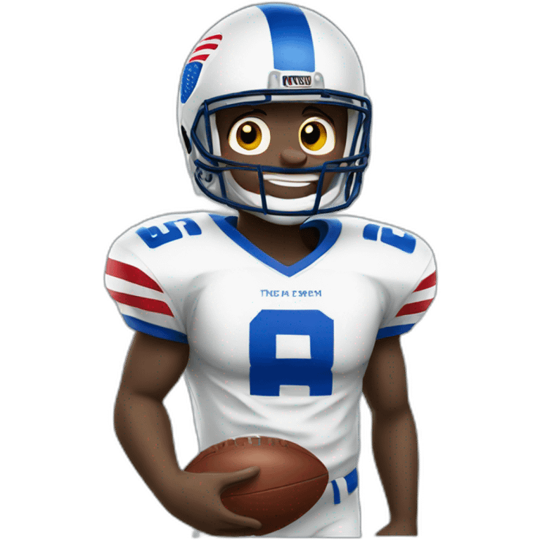 Happy American football emoji