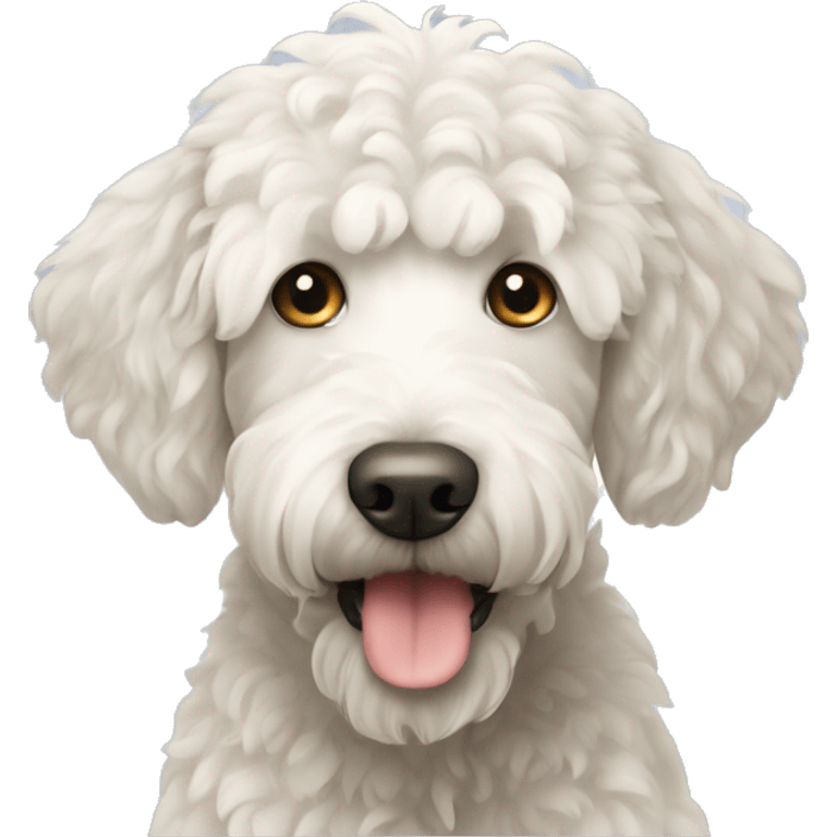 White labradoodle emoji