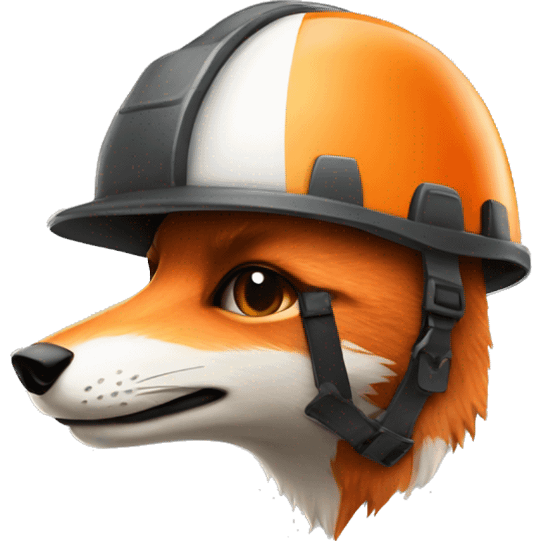 safety helmet fox emoji