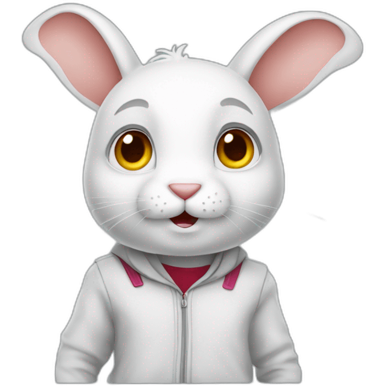 rabbit student emoji