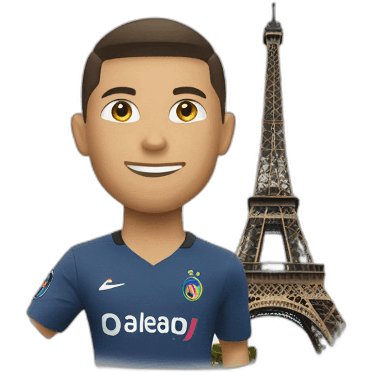 Ronaldo sur la Tour Eiffel emoji