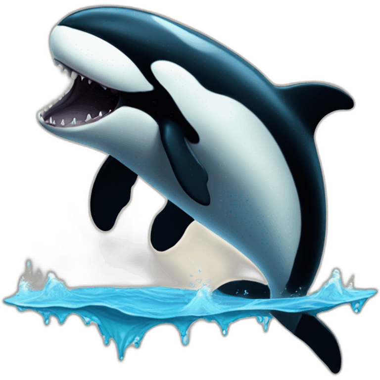 anthropomorphic orca emoji