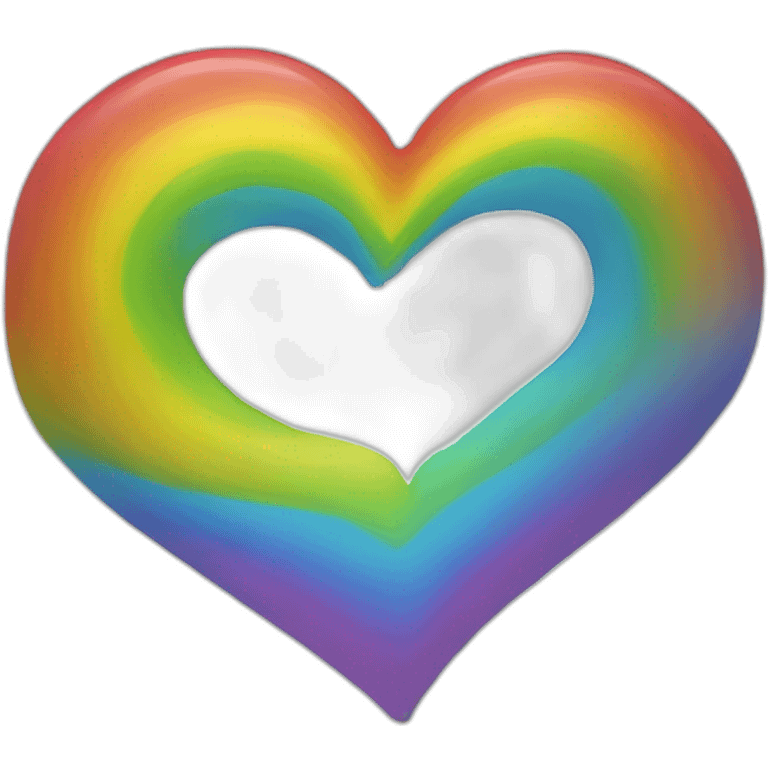 Rainbow heart emoji