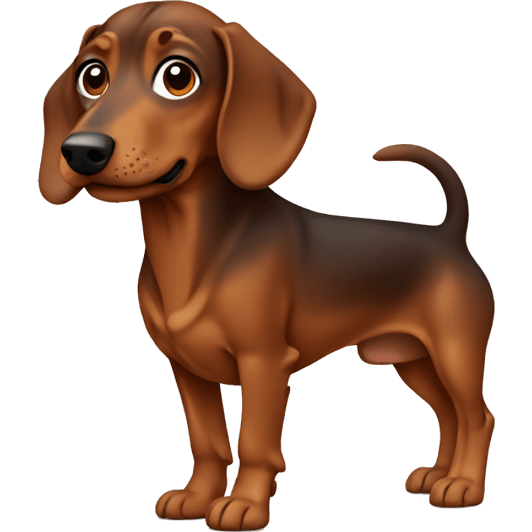 All brown dashshund emoji