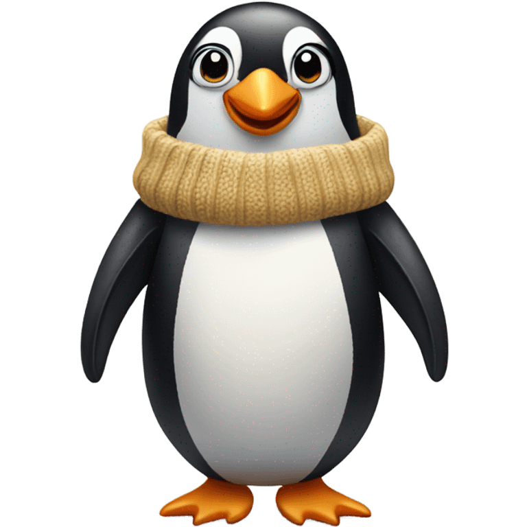 Penguin wearing a sweater emoji