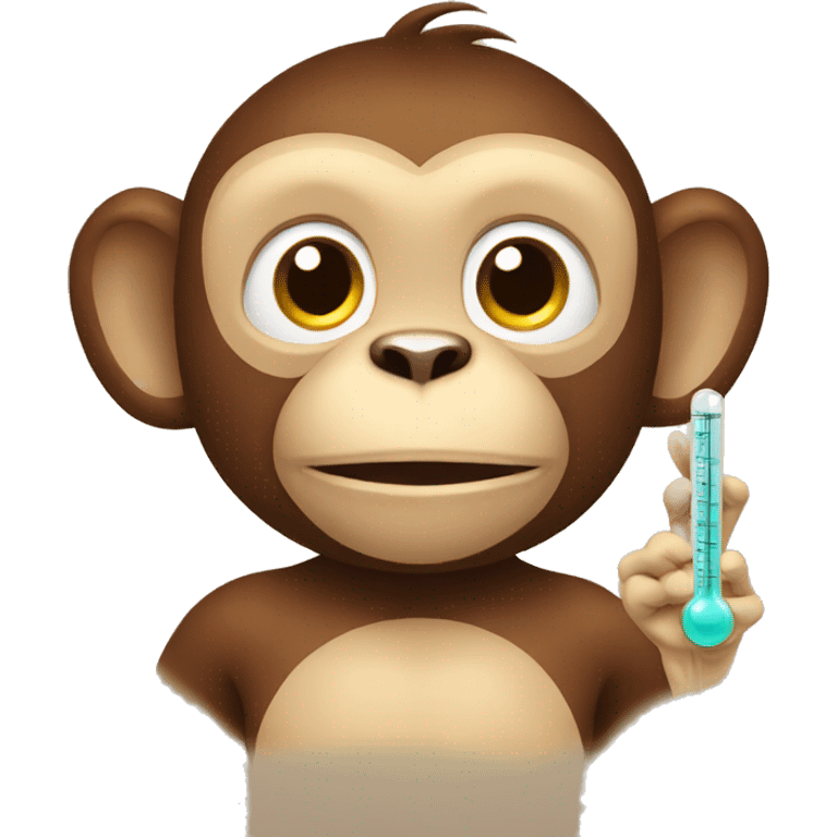 monkey with thermometer emoji