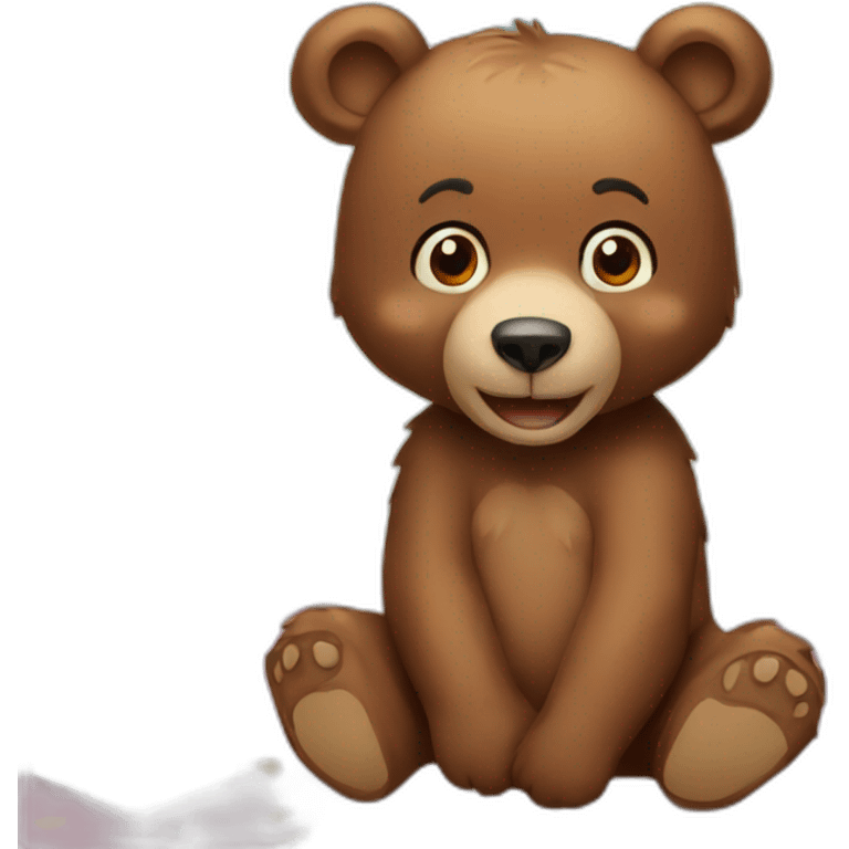 Bear birthday emoji