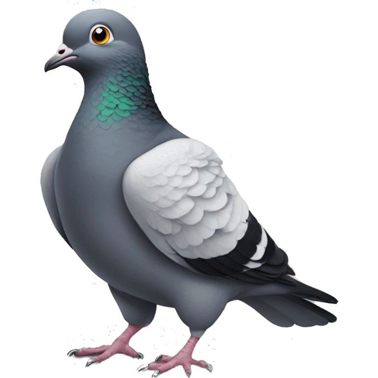 Pigeon with jazz hands emoji