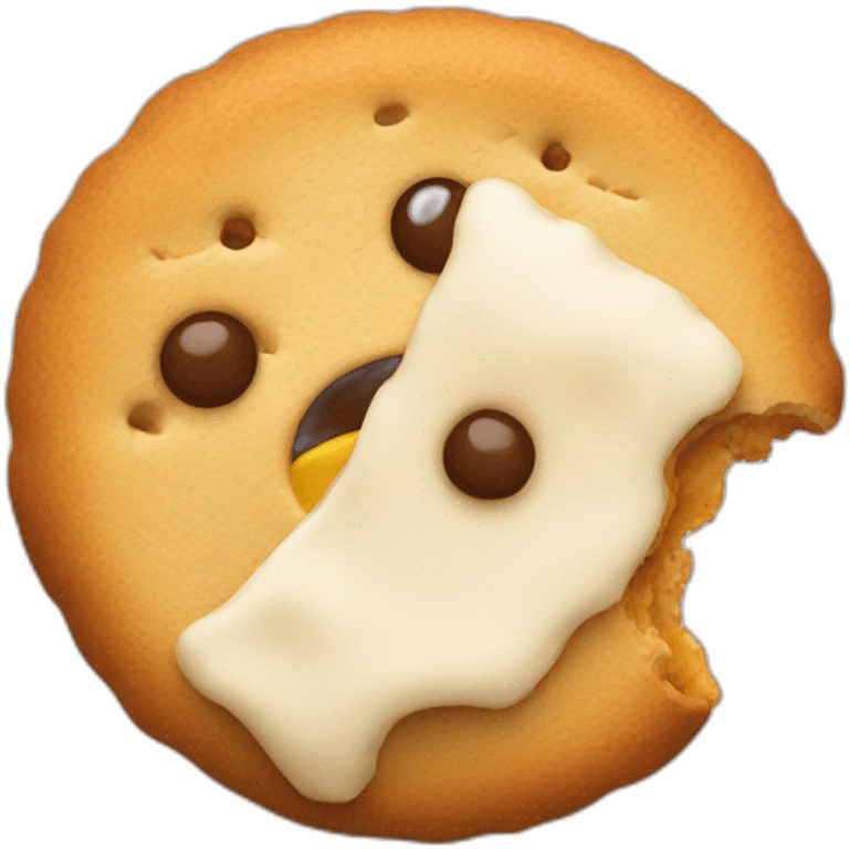 eating a biscuit emoji