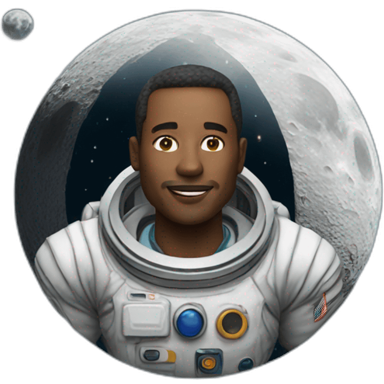 A Man On Moon emoji