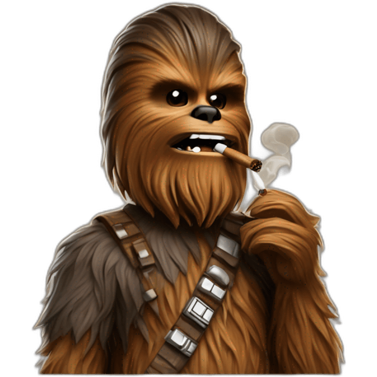 chewbacca smoking cigar emoji