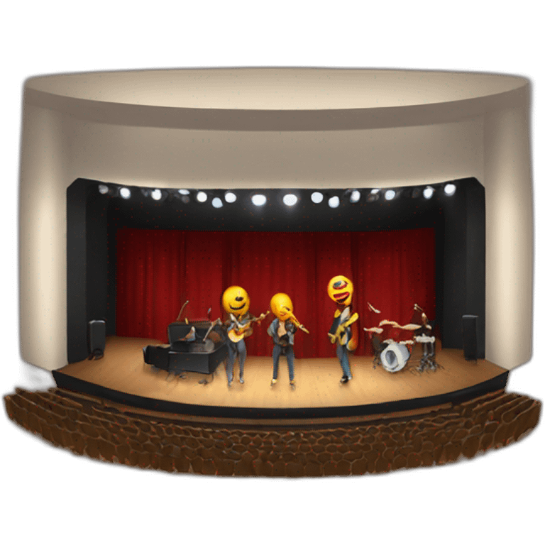 concert on stage emoji