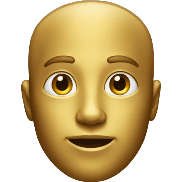 Golden human emoji