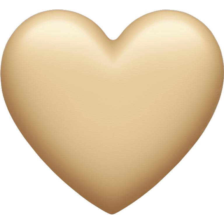 Beige heart emoji