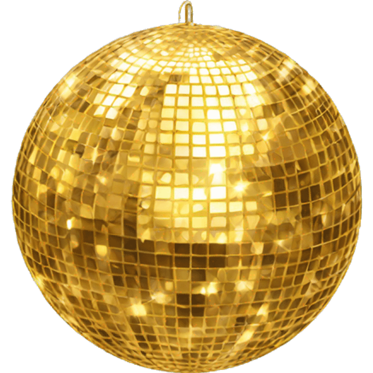 gold disco ball emoji