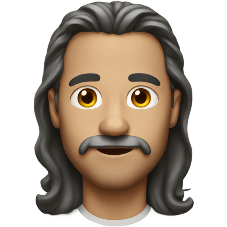 Dad with long hair emoji