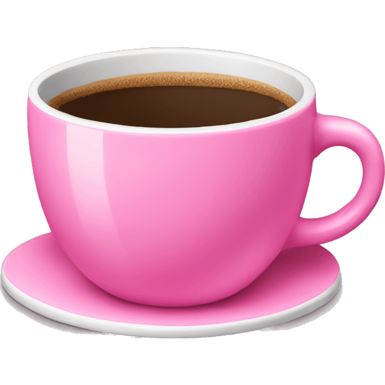 pink coffee cup emoji