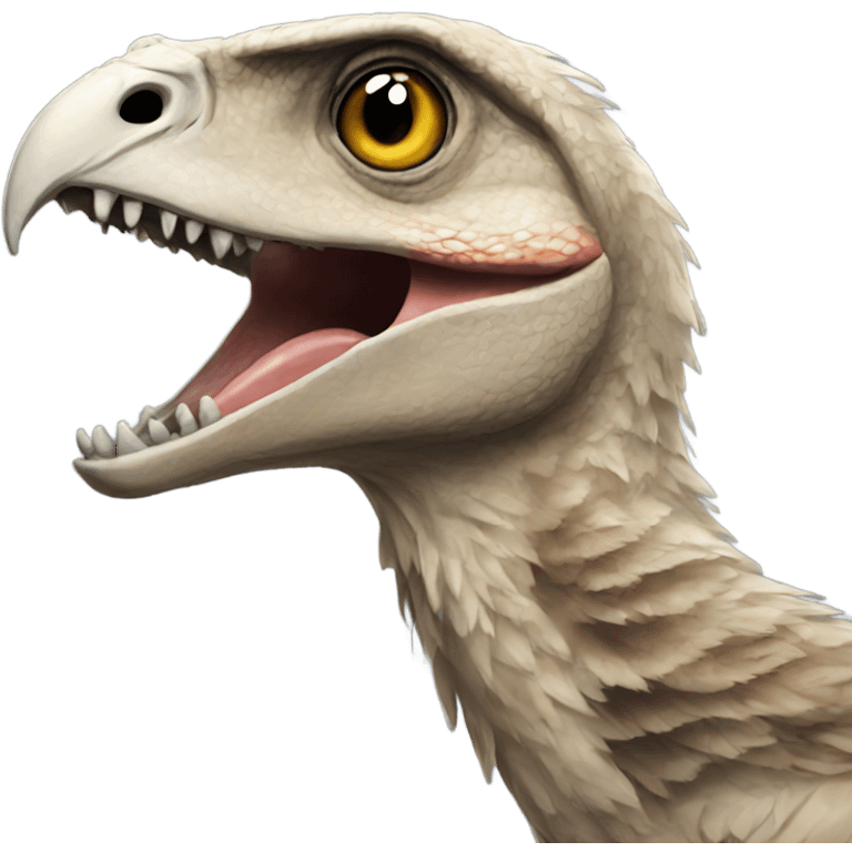 Realistic raptor emoji