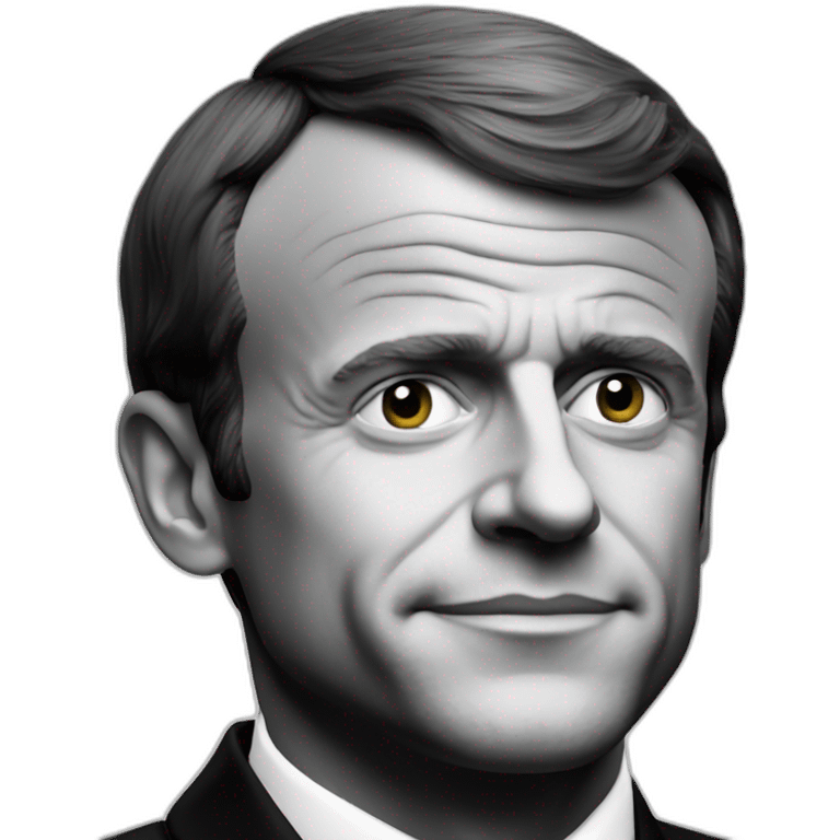 Emmanuel Macron noir emoji