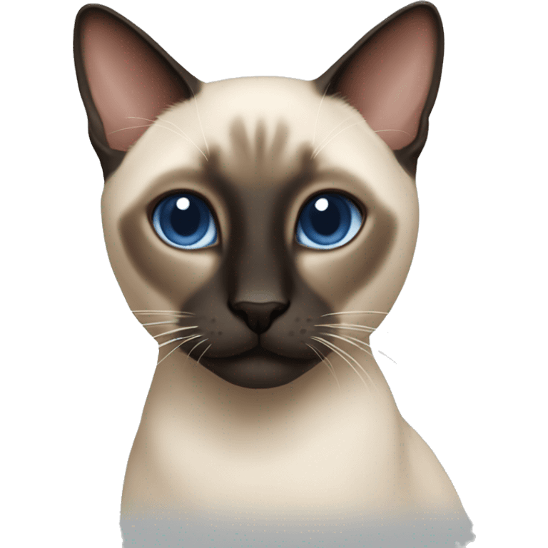 An adult male Siamese cat  emoji