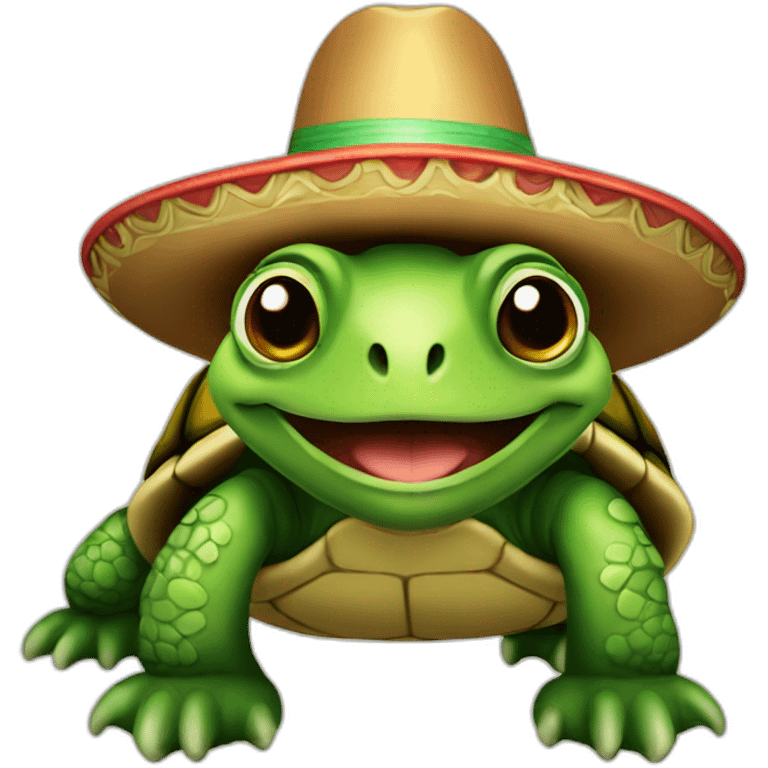 turtle with sombrero emoji