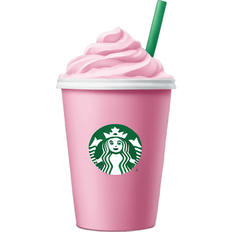 Pink Starbucks  emoji