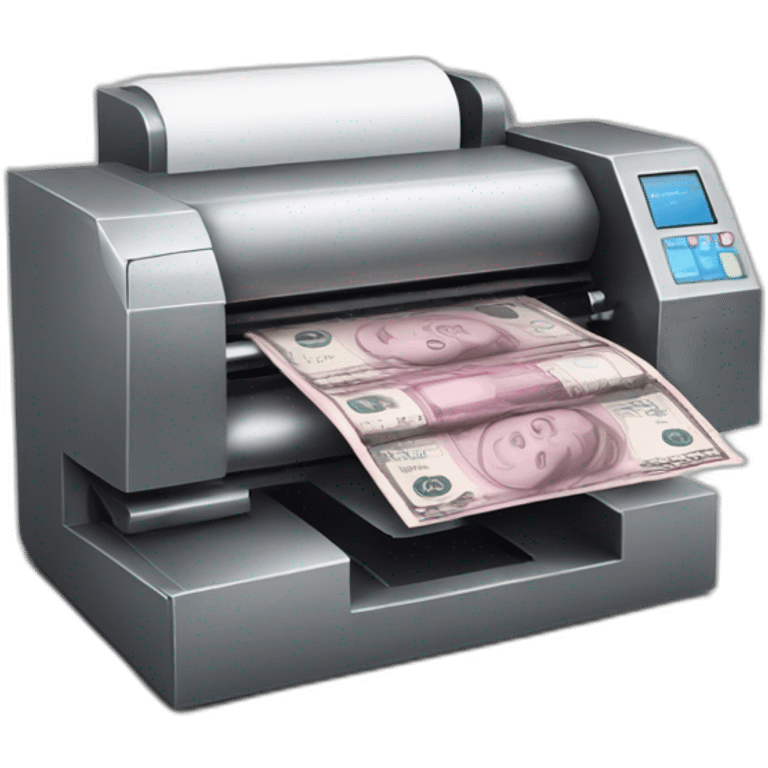 money printing machine emoji