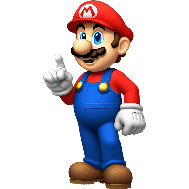  super Mario pointing down emoji