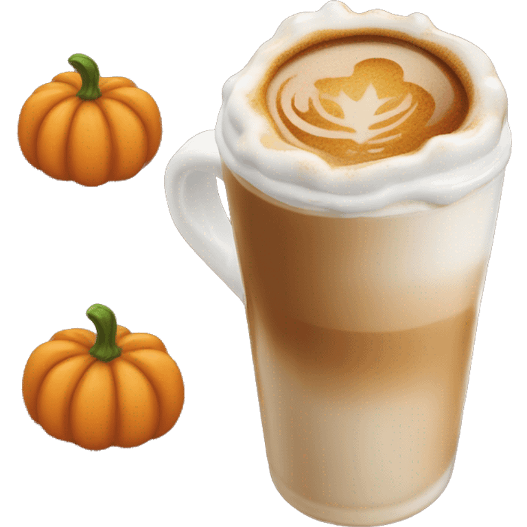 Pumpkin spice latte syrup emoji