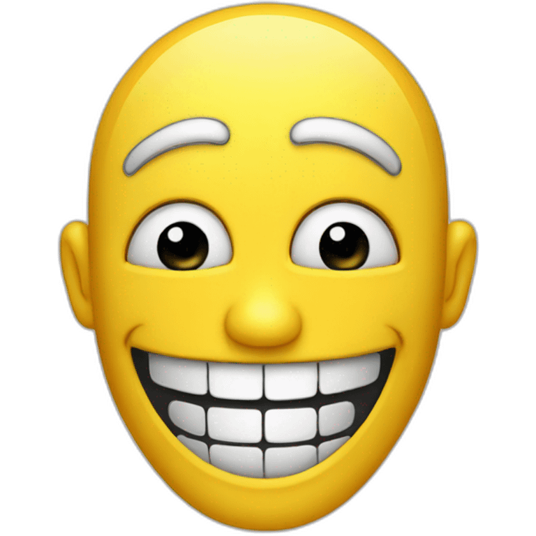 Fake happy emoji