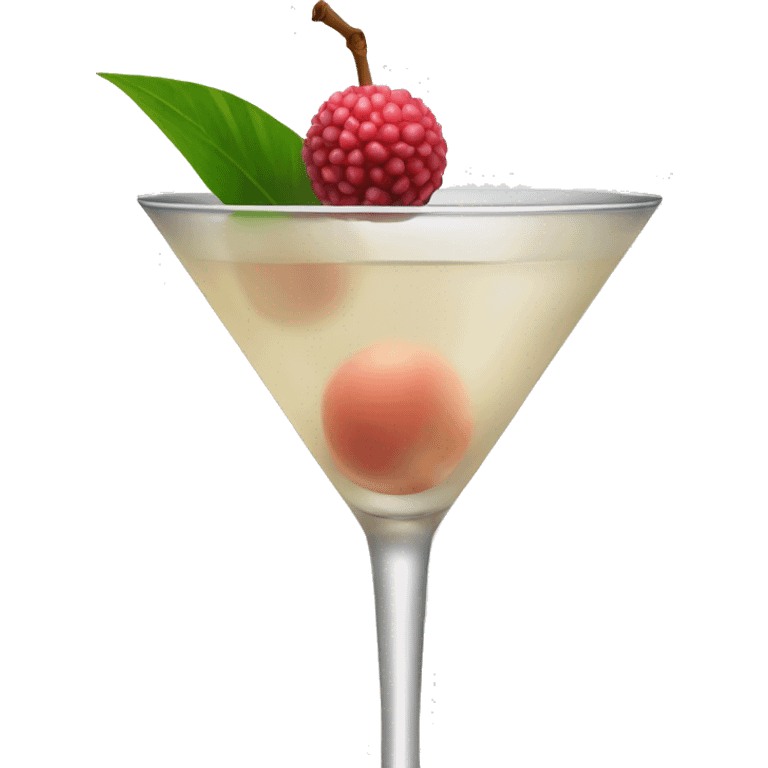 Lychee martini  emoji