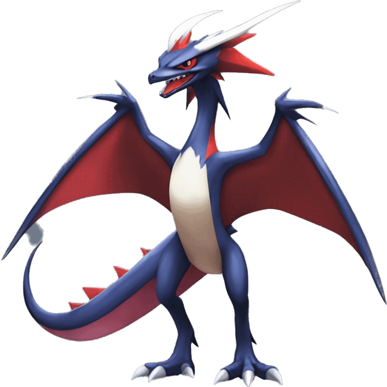 Edgy Cool Legendary Badass Godly Nargacuga-Noivern-Latias-Garchomp-Pokémon with markings Full Body emoji