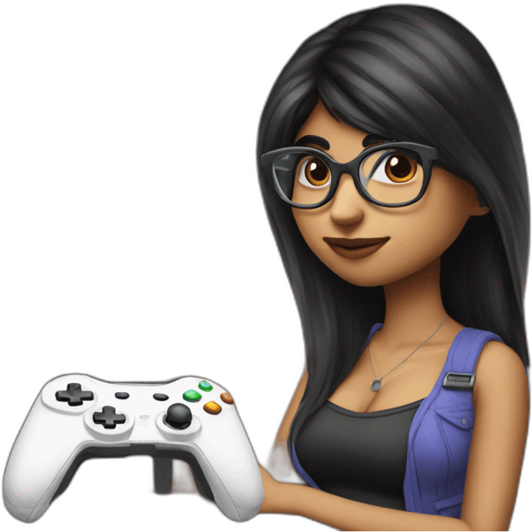 MIA KHALIFA WITH A VIDEOGAME emoji