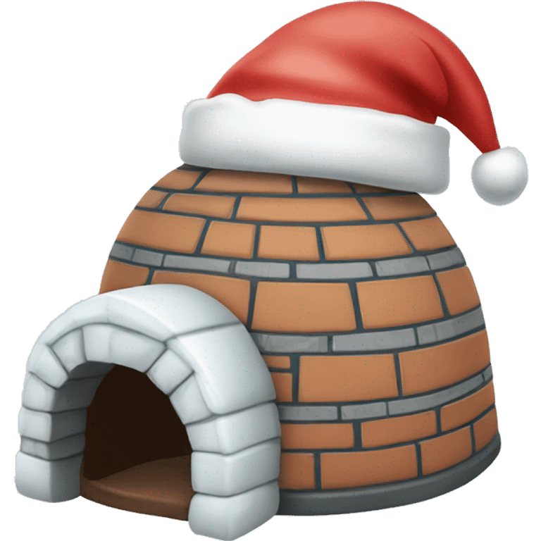 igloo xmas santa hat emoji