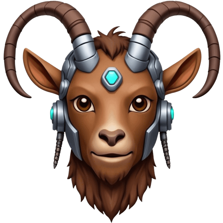 Cybernetic Goat(Ram) man emoji