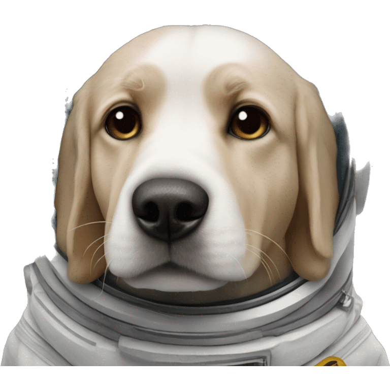 Perro en el espacio emoji