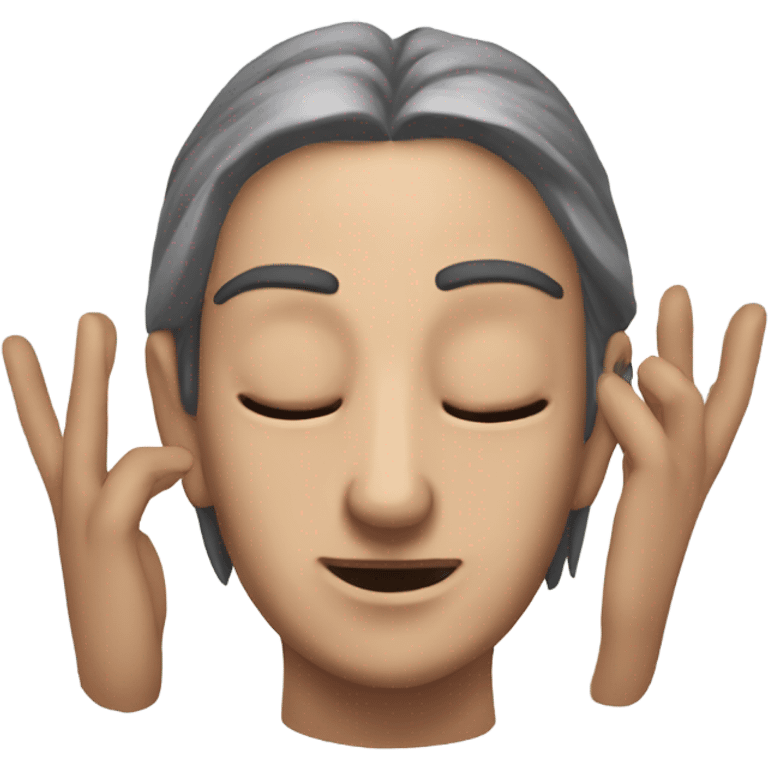 medieval fantasy rpg head massage (hands from above are massaging the persons head) emoji