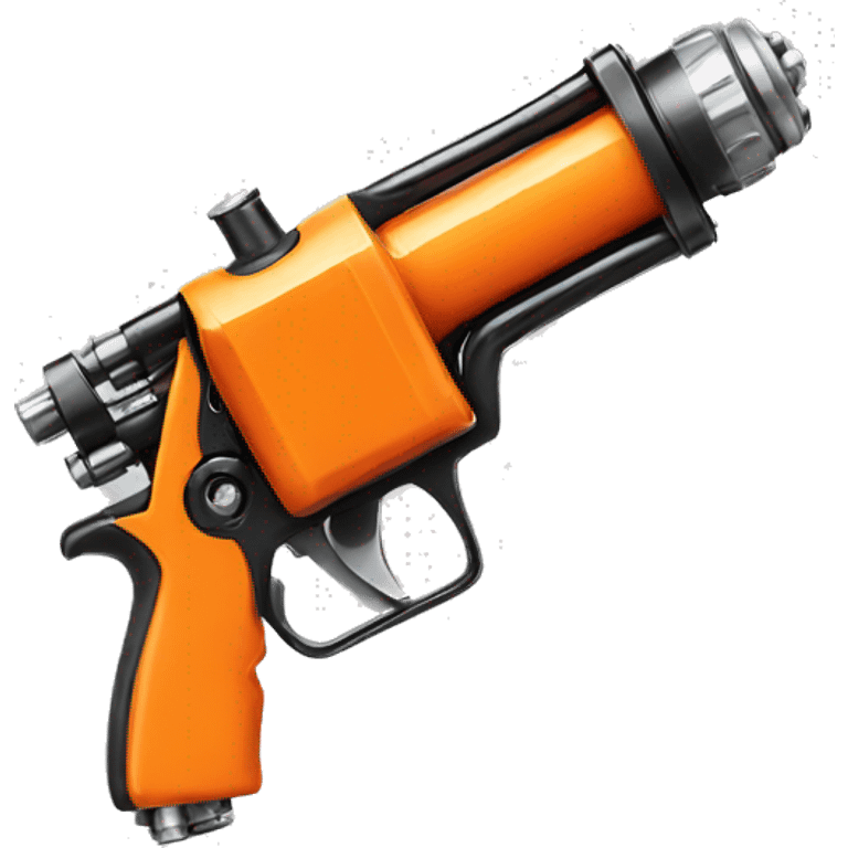 Tattoo gun orange emoji