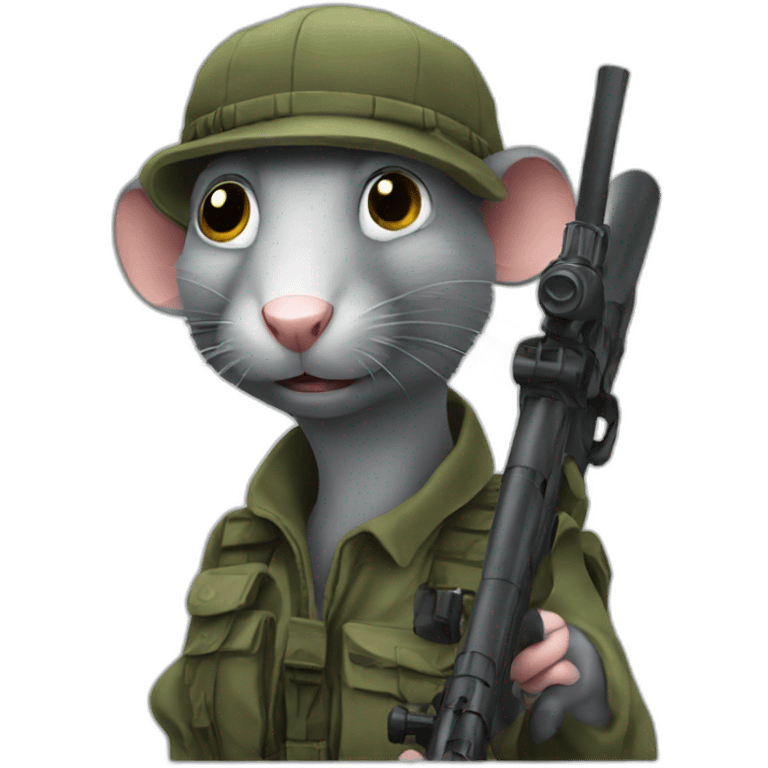 rat with sniper emoji