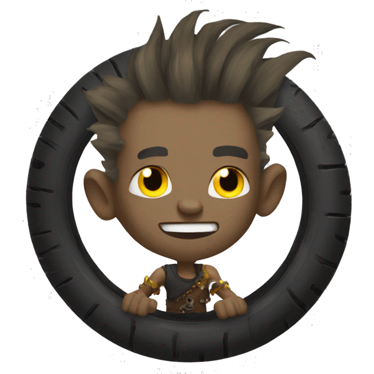 Junkrat with tire emoji