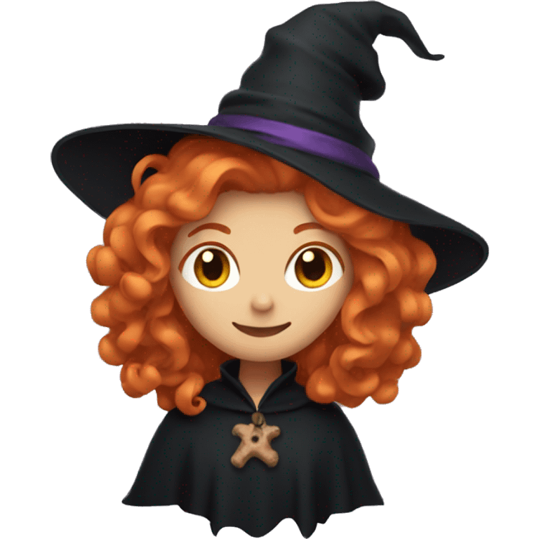 A witch with ginger hair  emoji