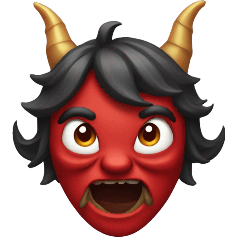 Devil emoji, but replace the horns with party hats emoji