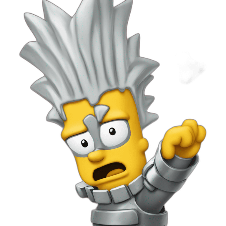 Bart simpson with singlases emoji