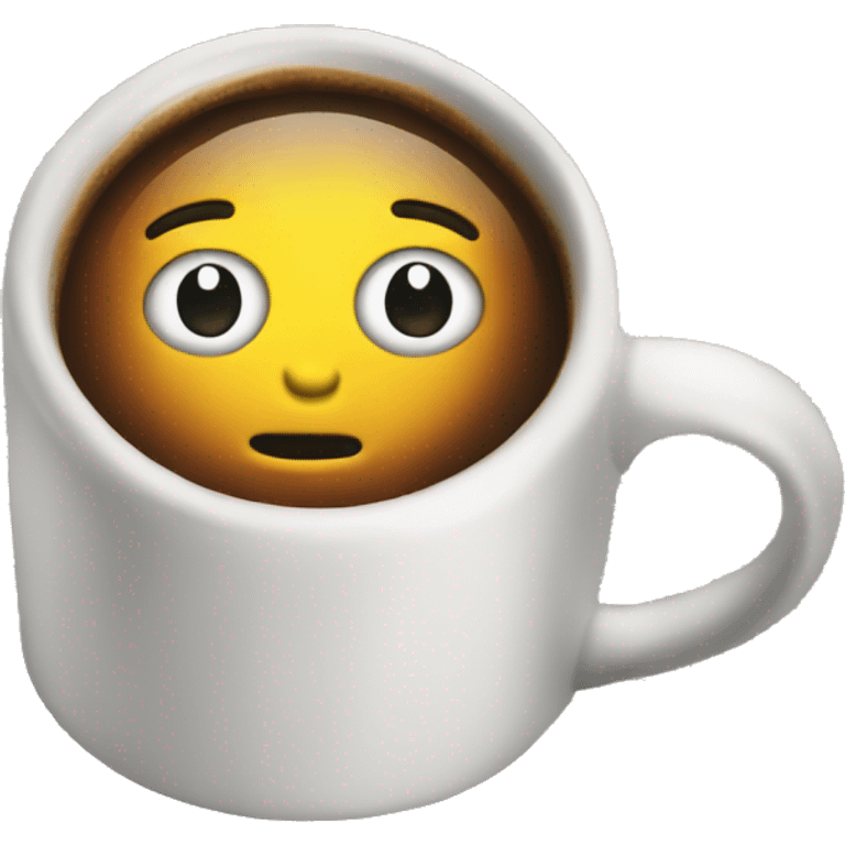 Newspaper with coffe emoji