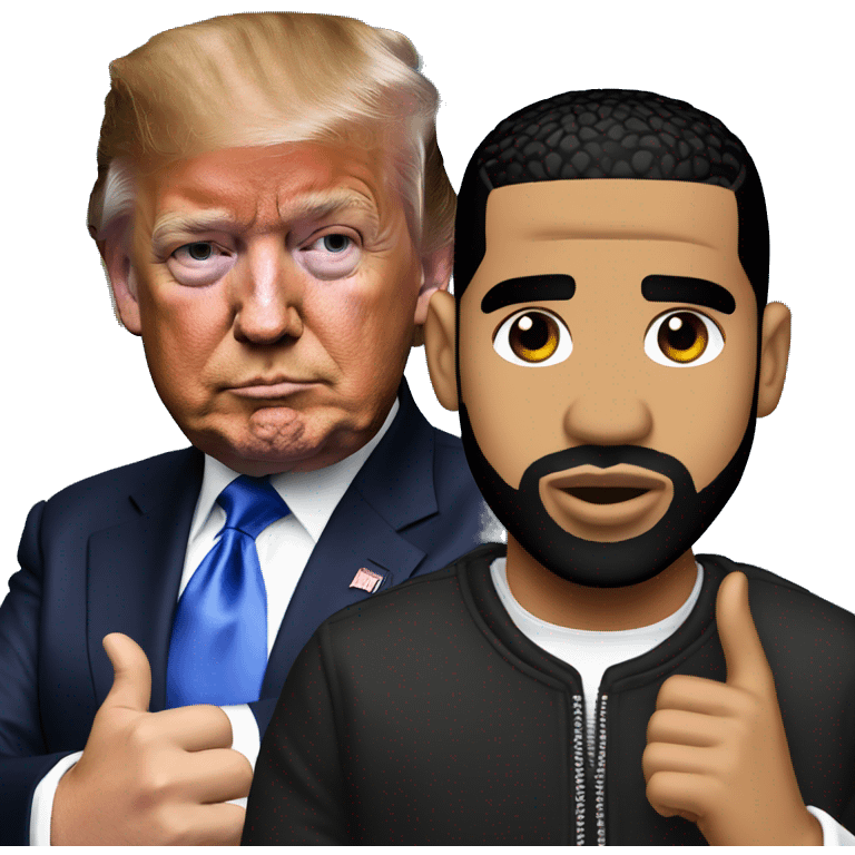 Donald trump and drake emoji