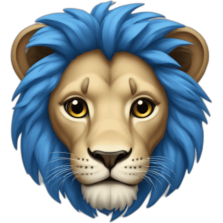 lion in israeli colours emoji